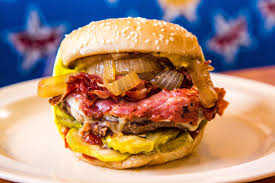 Hodad's signature dishes Guido BurgerBlue Jay BurgerOnion Rings